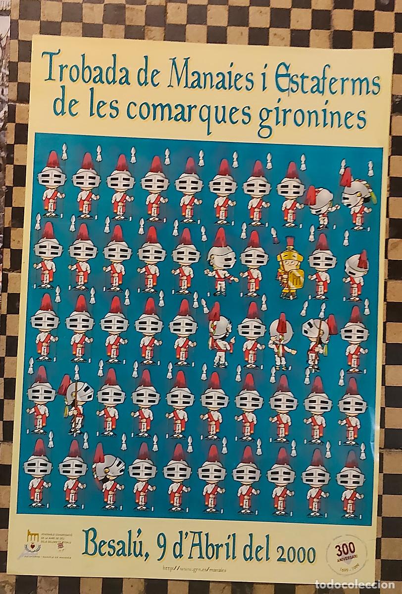 Carteles: Poster Cartel - trobada de manaies i estaferms de les comarques gironines - 2000