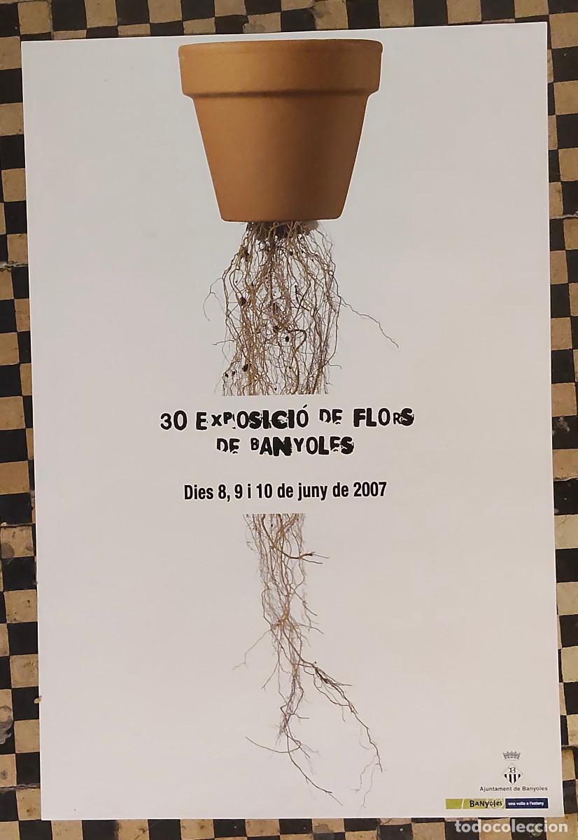 Carteles: Cartel poster - 30.&ordf; Exposici&oacute;n de Flores de Banyoles celebrada los d&iacute;as 8, 9 y 10 de junio de 2007