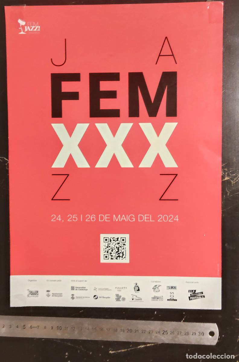 Carteles: cartel poster 30&ordf; edici&oacute;n del festival de jazz FEMJazz! - Banyoles), 2024