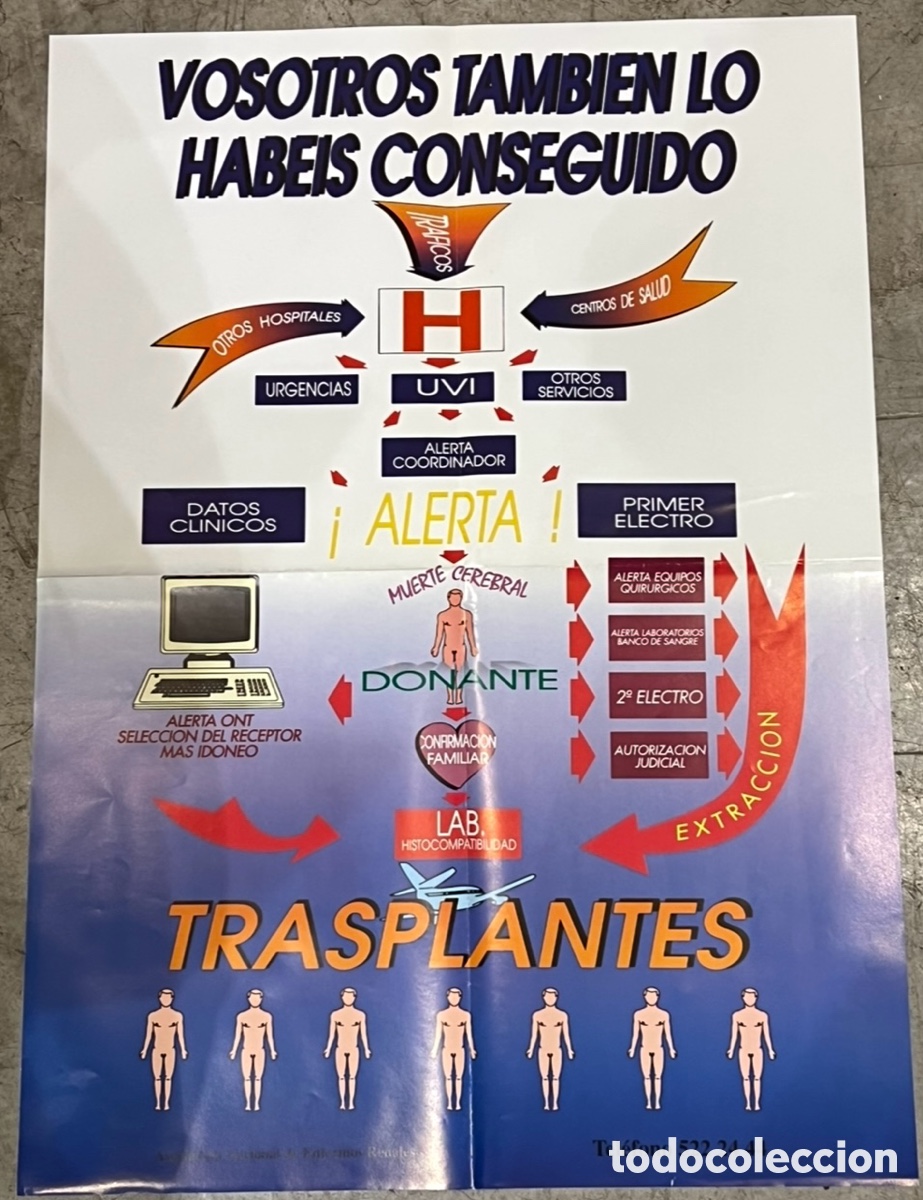 Carteles: Cartel. TRASPLANTES. Vosotros tambi&eacute;n lo hab&eacute;is conseguido.