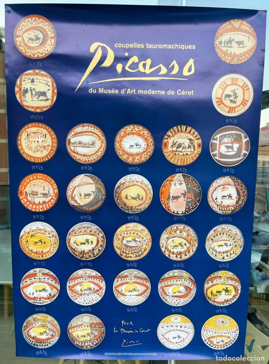 Carteles: Pablo Picasso &ndash; Cartel original exposici&oacute;n Coupelles tauromachiques - Mus&eacute;e de C&eacute;ret