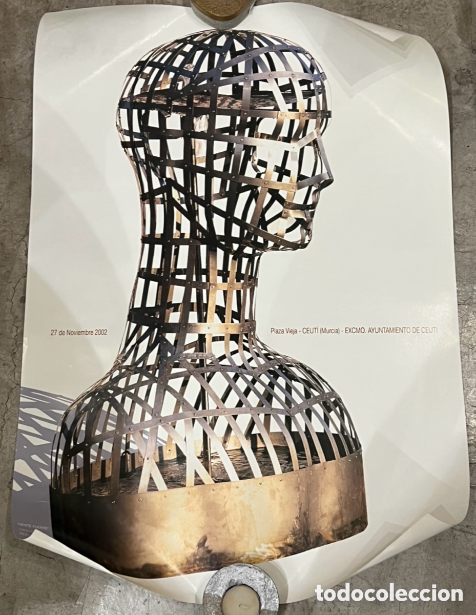 Carteles: Cartel. Plaza Vieja de Ceuti. Murcia. Pepe Yag&uuml;es. &ldquo;Mente Fuente&rdquo;. 2002.