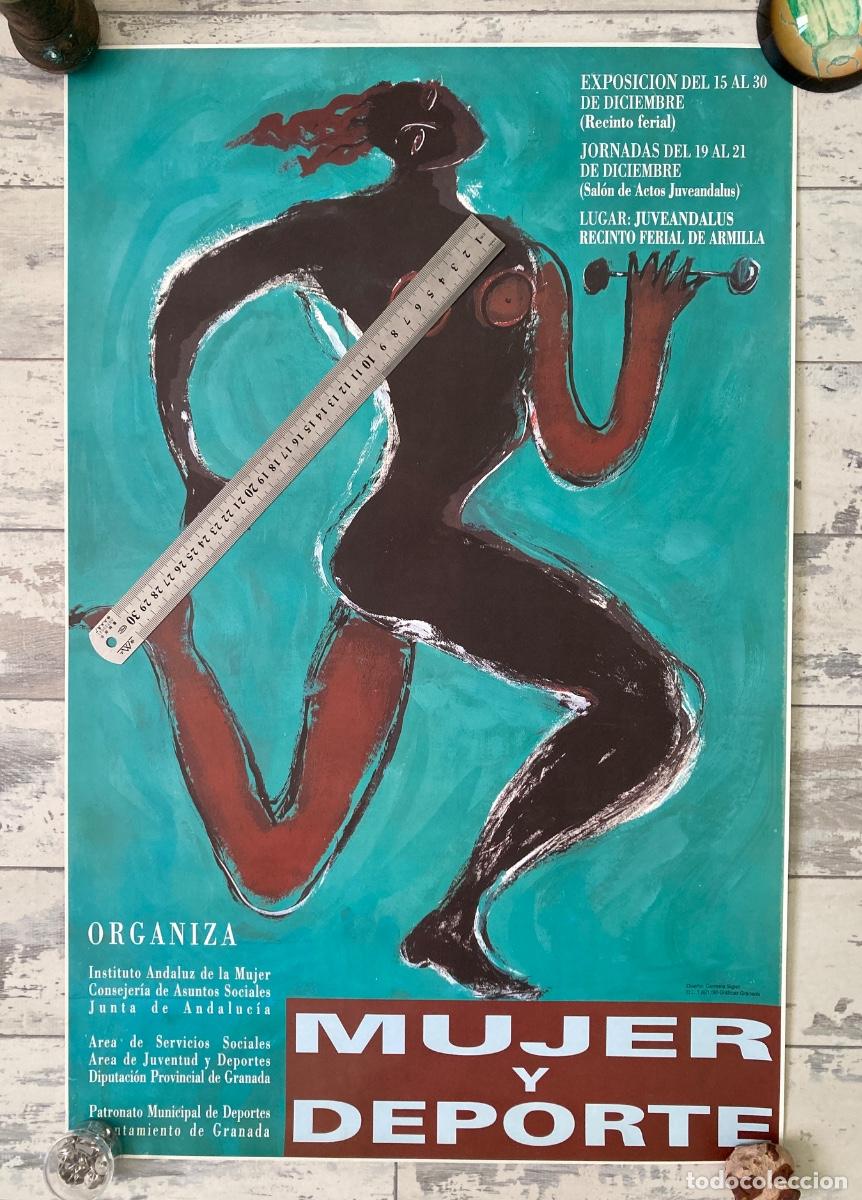 Carteles: Mujer y Deporte cartel exposici&oacute;n 1990 Granada