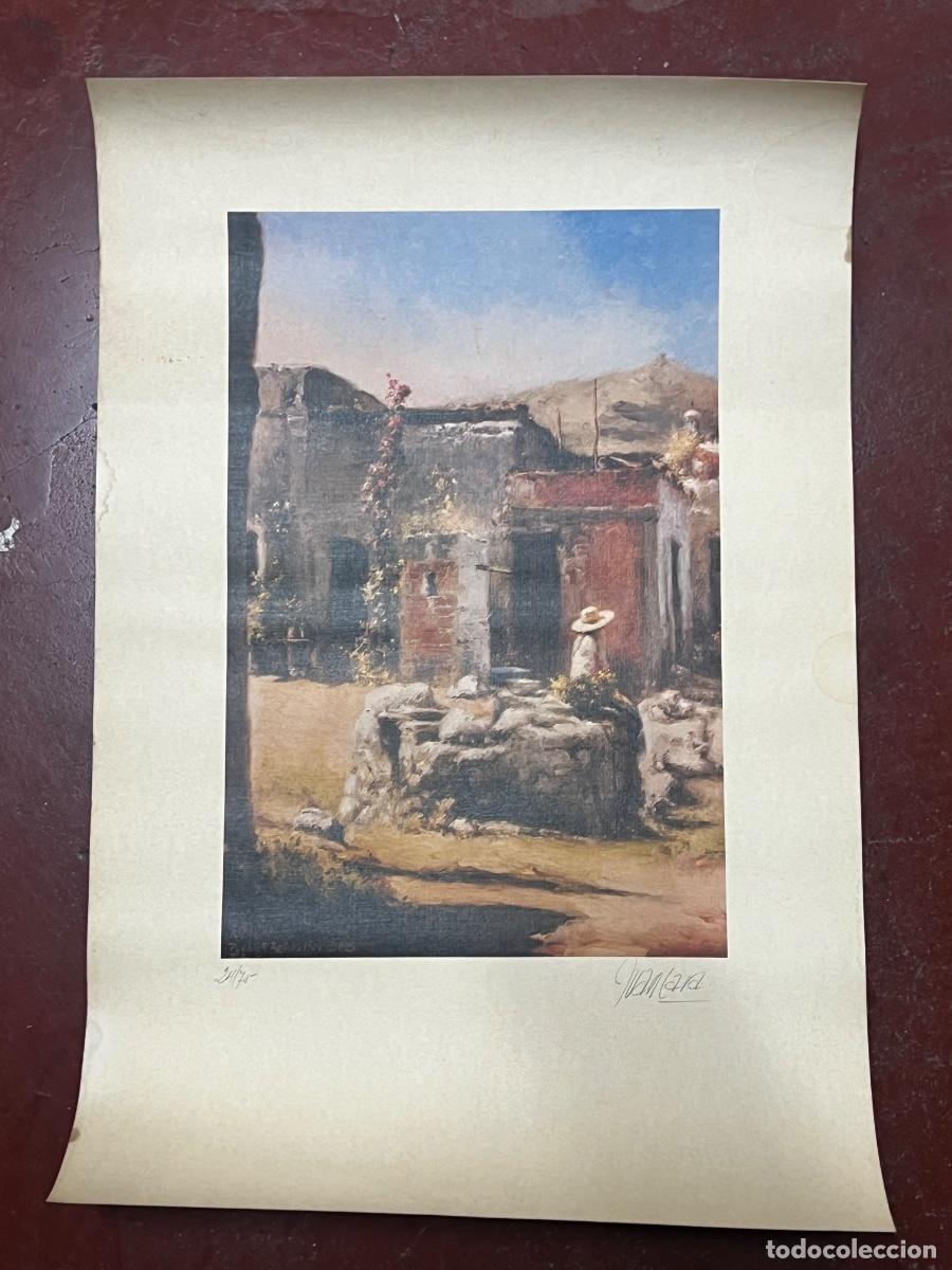 Carteles: CARTEL L&Aacute;MINA PUEBLOS ROSAS MEXICANOS. POR JUAN LARA. PUERTO SANTA MAR&Iacute;A.