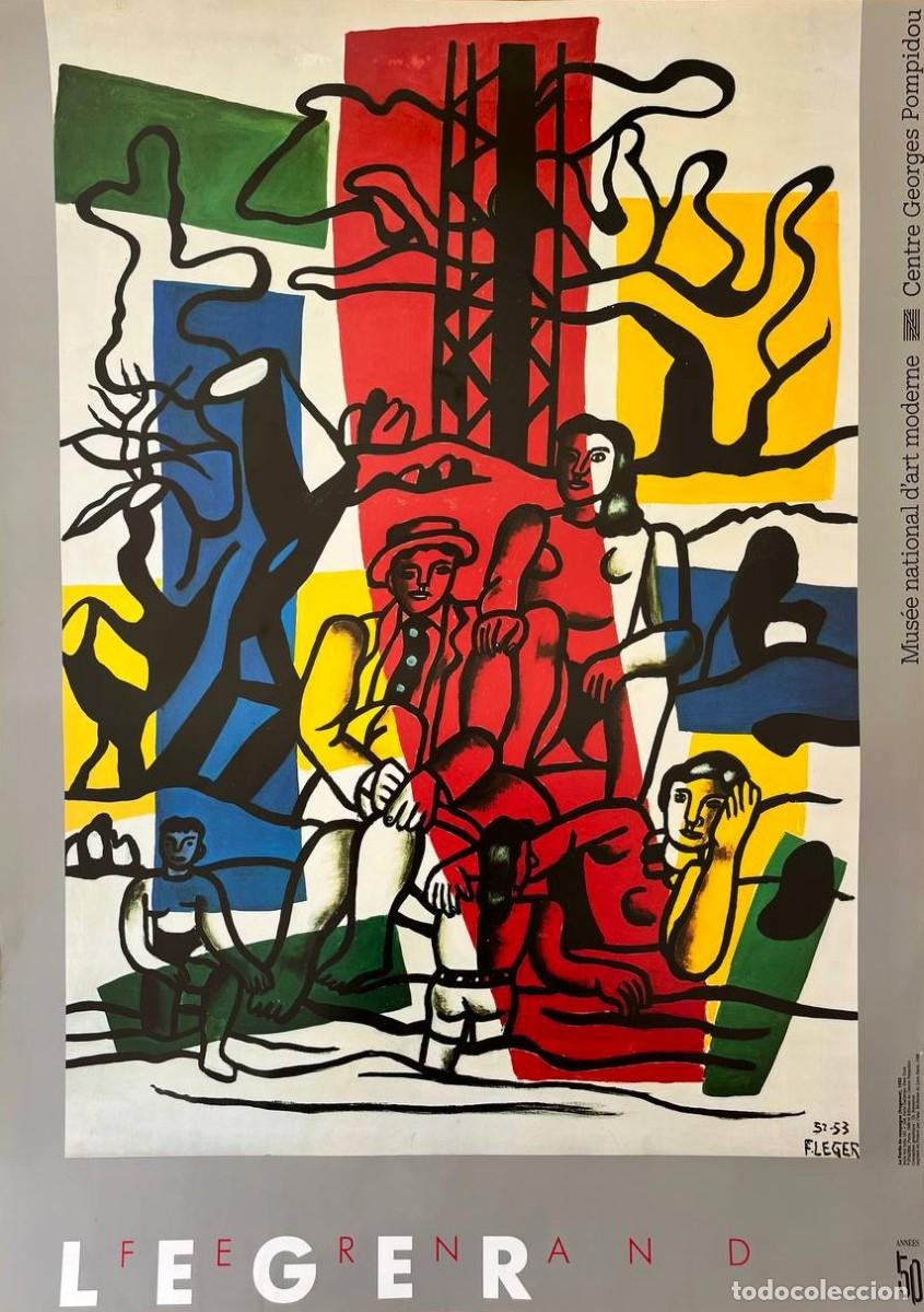 Carteles: Cartel Fernand L&eacute;ger &ndash; Exposici&oacute;n L&eacute;ger en grand &ndash; Centre Pompidou 1952