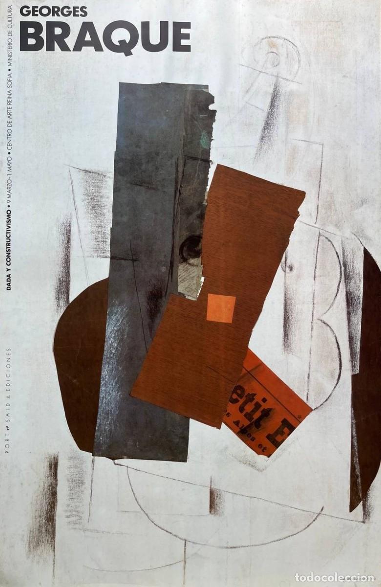 Carteles: Cartel original Georges Braque &ndash; Dada y Constructivismo &ndash; Museo Reina Sof&iacute;a (1989) - Foto 1