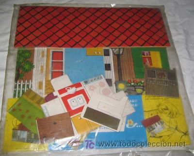 Casas de mu&ntilde;ecas: CASA DE MU&Ntilde;ECAS MONTABLE CON MUEBLES DAYPA - Foto 2