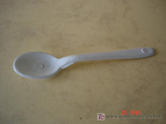Casas de mu&ntilde;ecas: CUCHARA - LONGUITUD: 7,3 CM - PLASTICO - - Foto 1