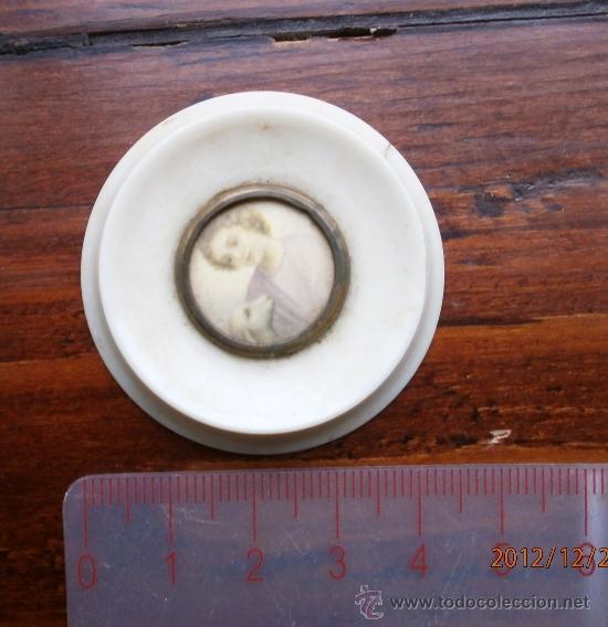 Casas de mu&ntilde;ecas: CUADRO REDONDO PARA CASA DE MU&Ntilde;ECAS, ANTIGUO. - Foto 1