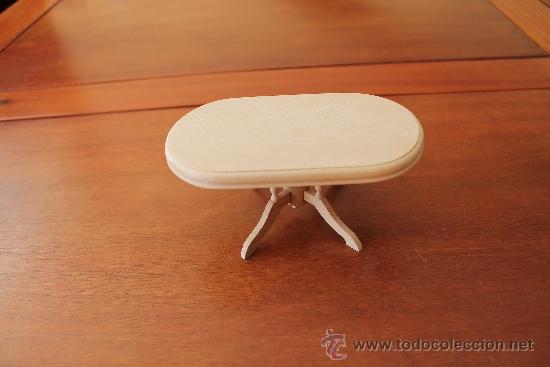 Casas de mu&ntilde;ecas: MESA DE MADERA PARA CASA DE MU&Ntilde;ECAS - Foto 2