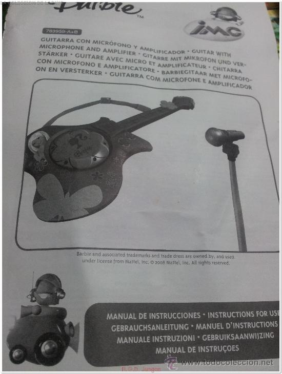 Casas de mu&ntilde;ecas: GUITARRA ELECTRICA Y MICROFONO AMPLIFICADO BARBIE - Foto 8