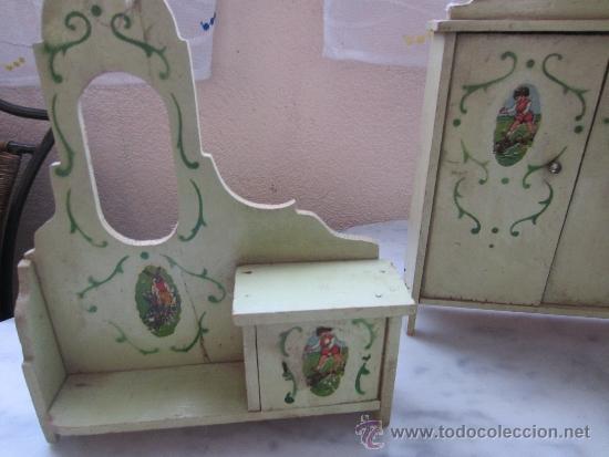 Casas de mu&ntilde;ecas: armario y consola - Foto 2