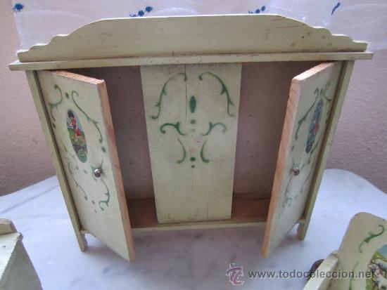 Casas de mu&ntilde;ecas: armario y consola - Foto 4