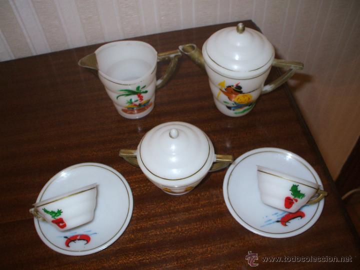 Casas de mu&ntilde;ecas: Juego de cafe de los a&ntilde;os 50 - Foto 1