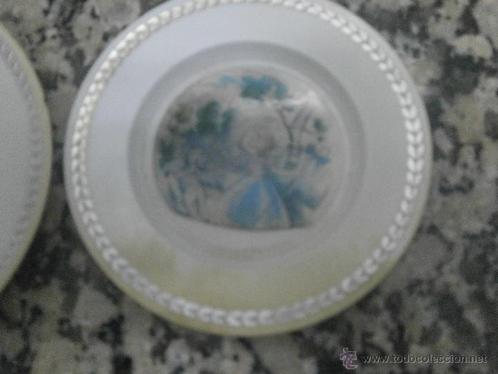 Casas de mu&ntilde;ecas: 2 ANTIGUOS PLATOS - Foto 3