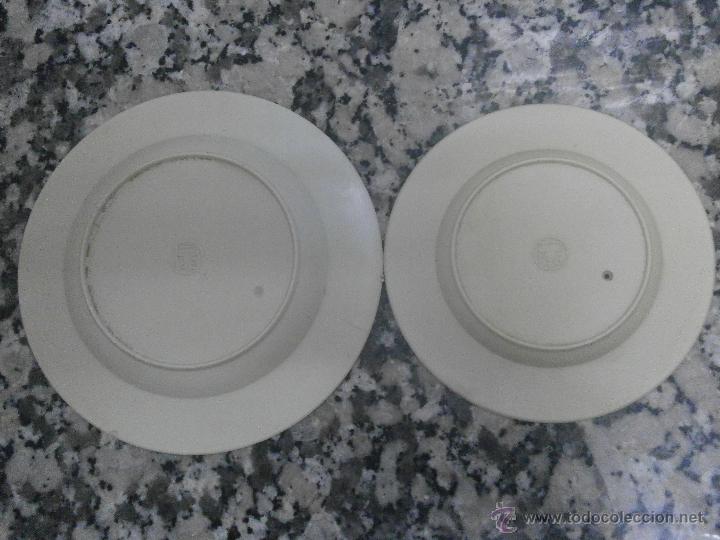 Casas de mu&ntilde;ecas: 2 ANTIGUOS PLATOS - Foto 4