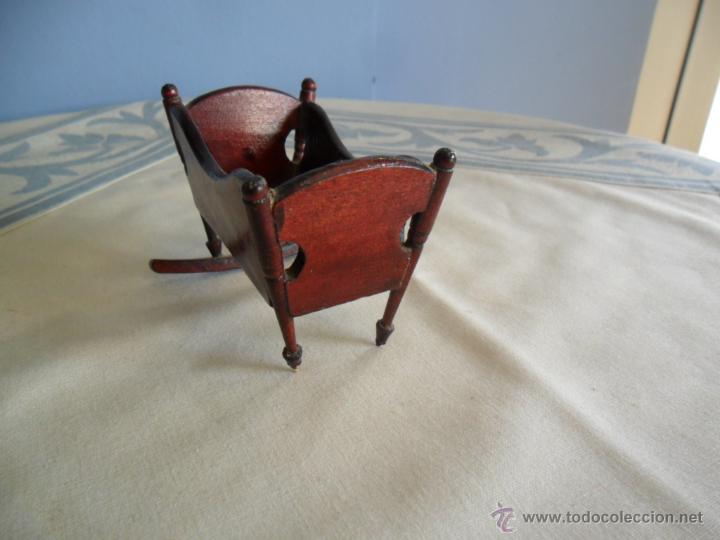 Casas de mu&ntilde;ecas: CUNA MOISES DE MADERA PARA CASA DE MU&Ntilde;ECAS - Foto 5