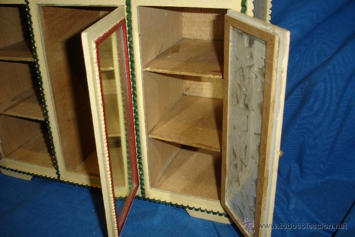 Casas de mu&ntilde;ecas: DORMITORIO DE MADERA MUY COMPLETO - A&Ntilde;OS 60/70 CON MUCHOS COMPLEMENTOS - Foto 19