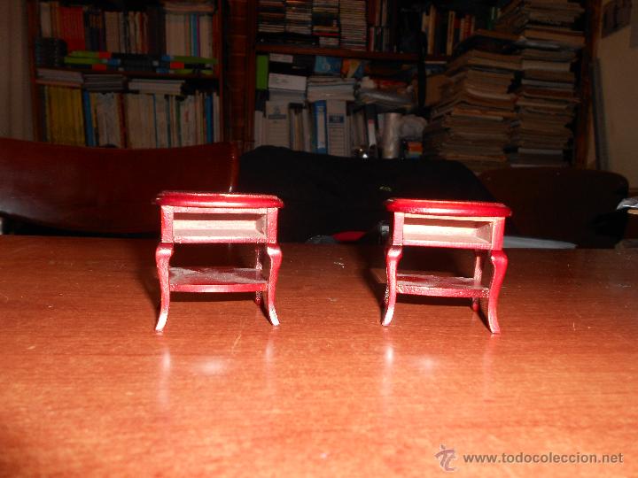 Casas de mu&ntilde;ecas: DOS MESILLAS DE NOCHE PARA CASA DE MU&Ntilde;ECAS - Foto 2