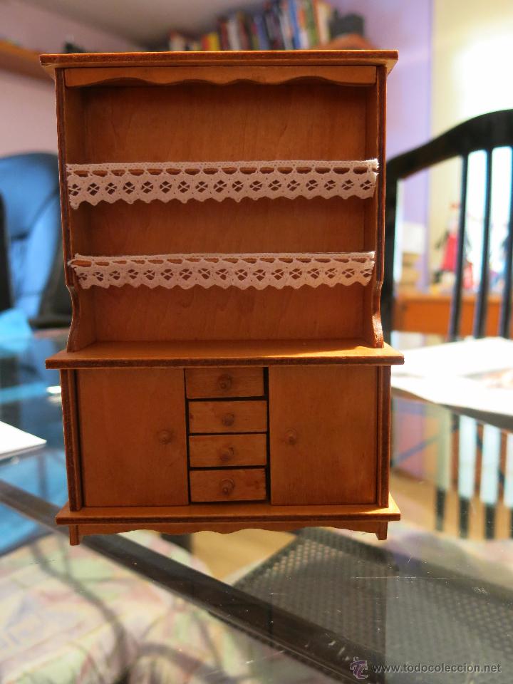 Casas de mu&ntilde;ecas: VITRINA PARA CASA DE MU&Ntilde;ECAS, PARA CASA RUSTICA, DE MADERA - Foto 1