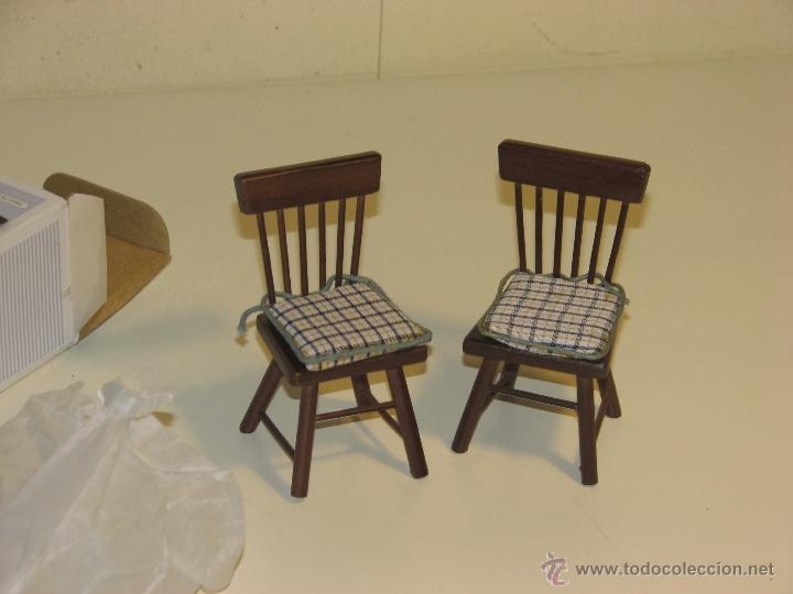 Casas de mu&ntilde;ecas: PAREJA DE SILLAS PARA CASA DE MU&Ntilde;ECAS - Foto 5