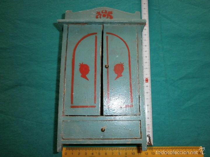 Casas de mu&ntilde;ecas: mueble antiguo de casa de mu&ntilde;ecas - Foto 1
