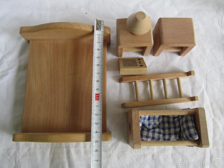 Casas de mu&ntilde;ecas: Mobiliario para casa de mu&ntilde;eca de madera Beeboo - Foto 2