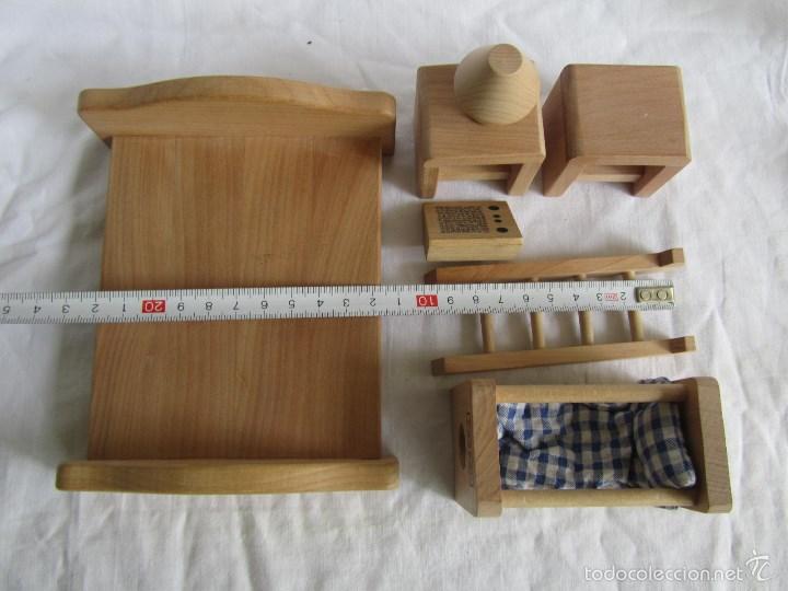 Casas de mu&ntilde;ecas: Mobiliario para casa de mu&ntilde;eca de madera Beeboo - Foto 3
