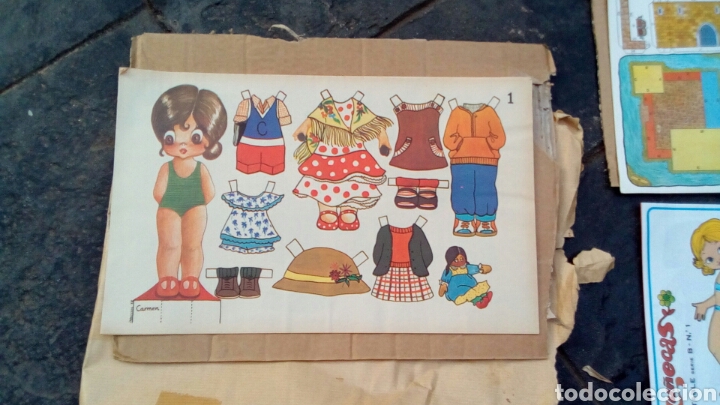 Casas de Bonecas: Laminas recortables de los 70