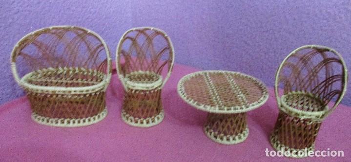 Casas de mu&ntilde;ecas: muebles mimbre mu&ntilde;ecas - Foto 2