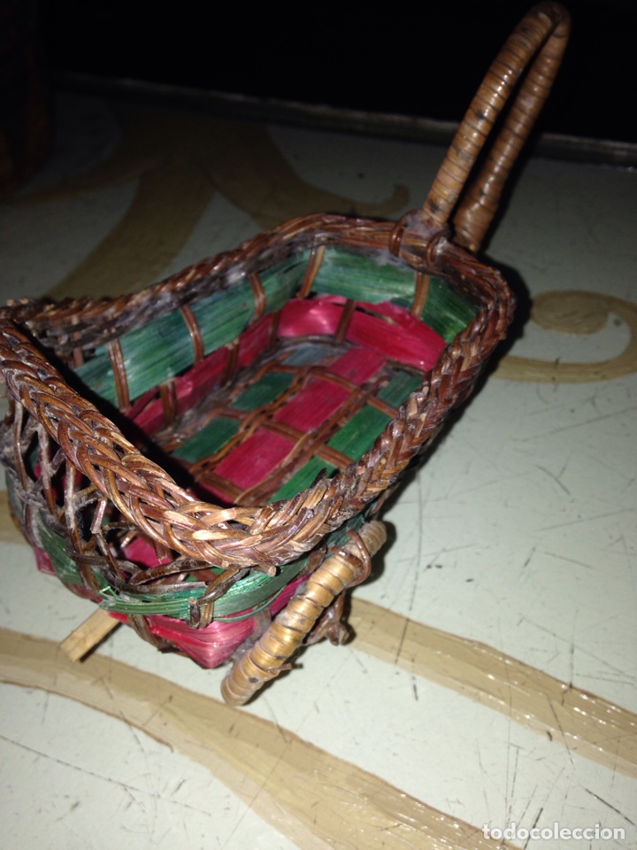 Casas de mu&ntilde;ecas: Carrito mimbre - Foto 4