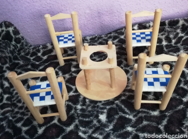 Casas de mu&ntilde;ecas: LOTE MUEBLES MADERA MU&Ntilde;ECAS - Foto 3
