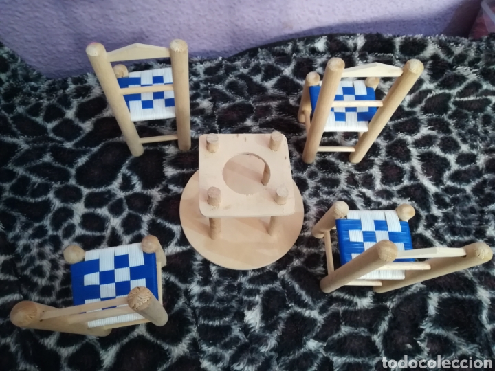 Casas de mu&ntilde;ecas: LOTE MUEBLES MADERA MU&Ntilde;ECAS - Foto 4