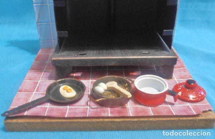 Casas de mu&ntilde;ecas: COCINA DE HIERRO CON CHIMENEA, PARA CASA DE MU&Ntilde;ECAS - Foto 4