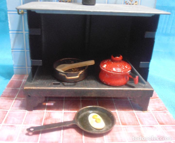 Casas de mu&ntilde;ecas: COCINA DE HIERRO CON CHIMENEA, PARA CASA DE MU&Ntilde;ECAS - Foto 5