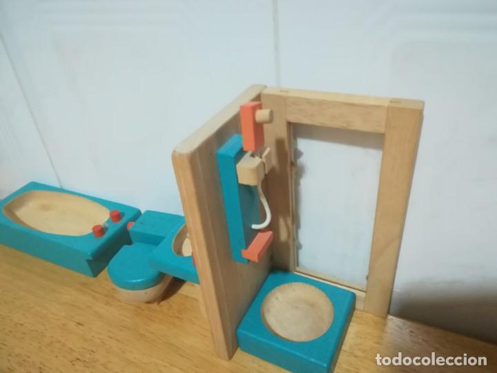 Casas de mu&ntilde;ecas: Casa de mu&ntilde;ecas madera con muebles - Foto 3
