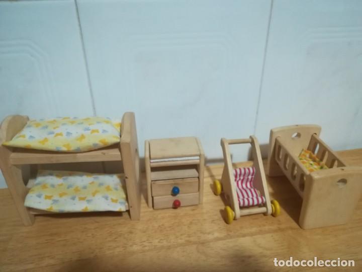 Casas de mu&ntilde;ecas: Casa de mu&ntilde;ecas madera con muebles - Foto 5