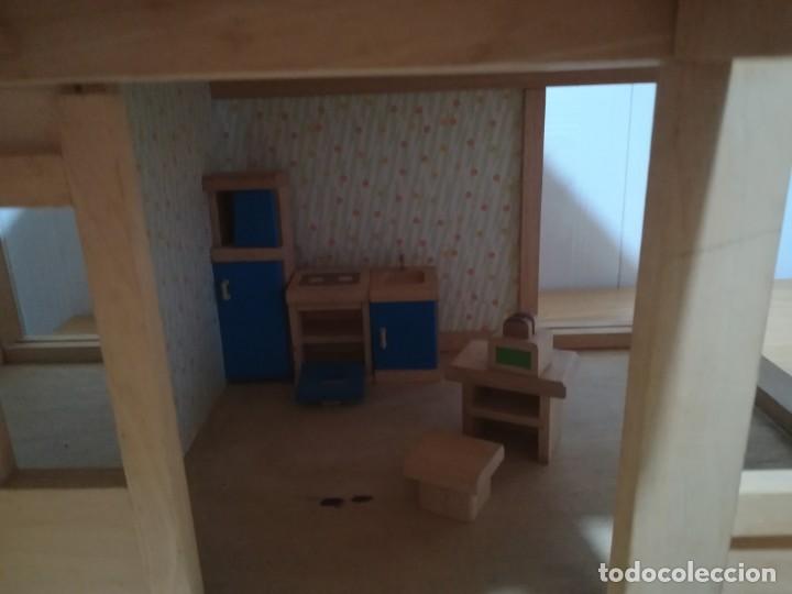 Casas de mu&ntilde;ecas: Casa de mu&ntilde;ecas madera con muebles - Foto 6