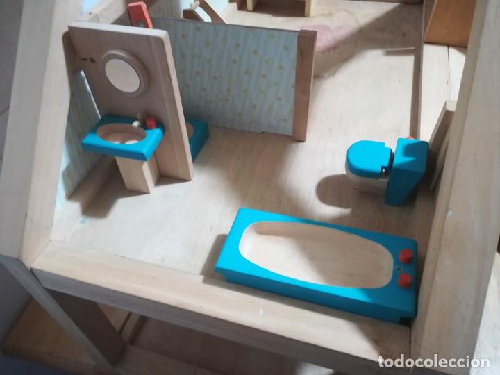 Casas de mu&ntilde;ecas: Casa de mu&ntilde;ecas madera con muebles - Foto 7