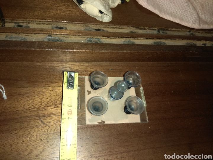 Casas de mu&ntilde;ecas: Bandeja con Licorera y Copas - Casa de Mu&ntilde;ecas - - Foto 5