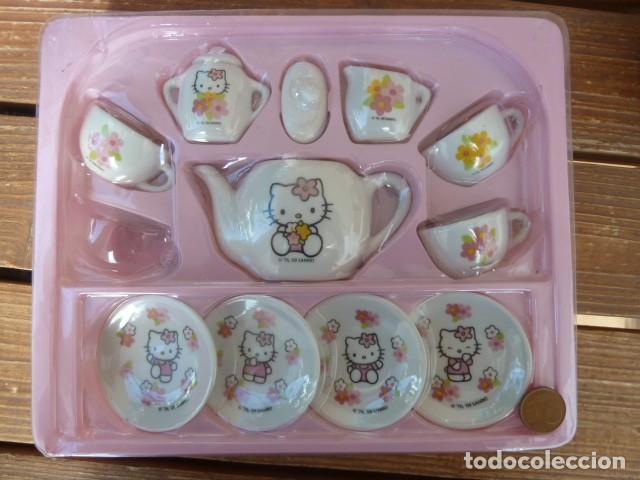 Casas de mu&ntilde;ecas: Juego de t&eacute; Hello Kitty. Cer&aacute;mica - Foto 2