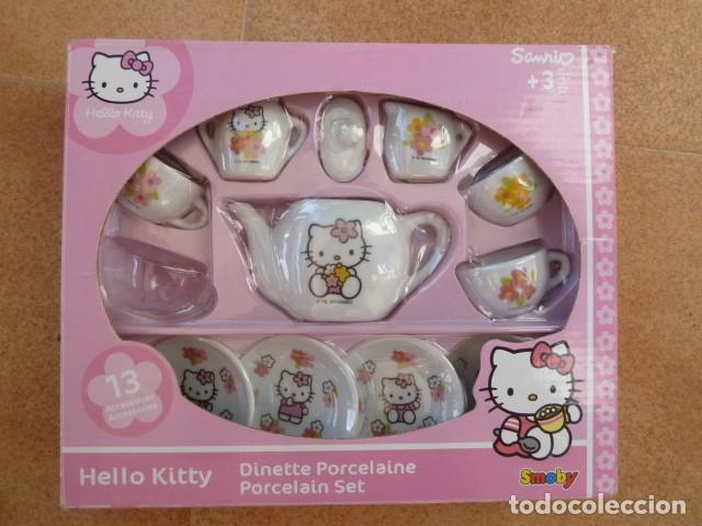 Casas de mu&ntilde;ecas: Juego de t&eacute; Hello Kitty. Cer&aacute;mica - Foto 3