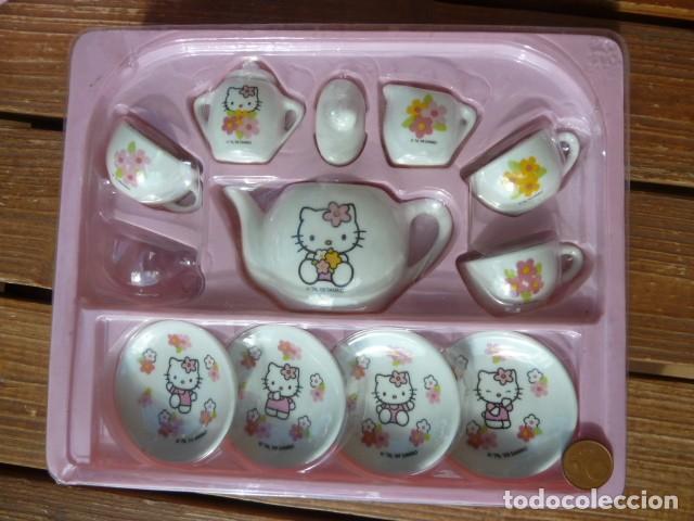 Casas de mu&ntilde;ecas: Juego de t&eacute; Hello Kitty. Cer&aacute;mica - Foto 1