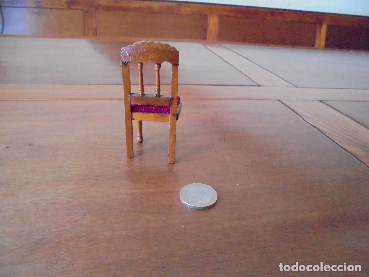 Casas de mu&ntilde;ecas: SILLA DE MADERA PARA CASA DE MU&Ntilde;ECAS - Foto 3