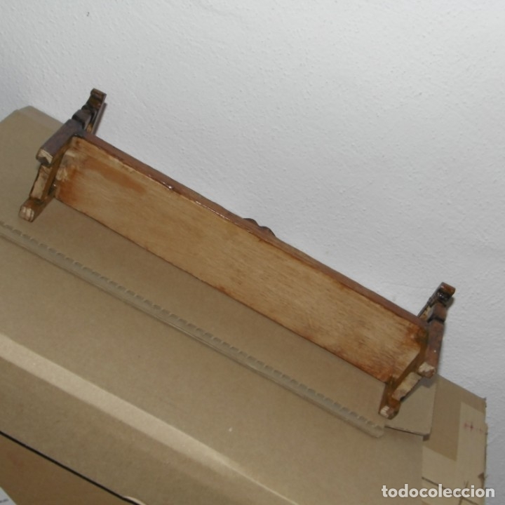 Casas de mu&ntilde;ecas: Esca&ntilde;o o banco de madera para mu&ntilde;ecas. - Foto 5