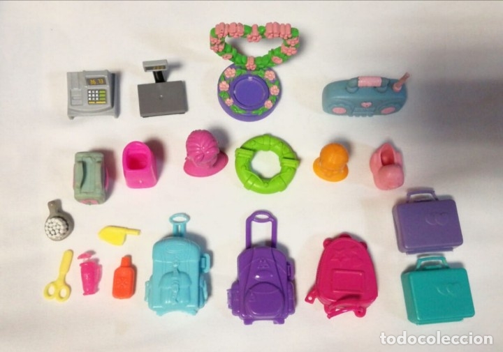 Casas de mu&ntilde;ecas: LOTE ACCESORIOS Y COMPLEMENTOS MU&Ntilde;ECAS POLLY POCKET - Foto 2