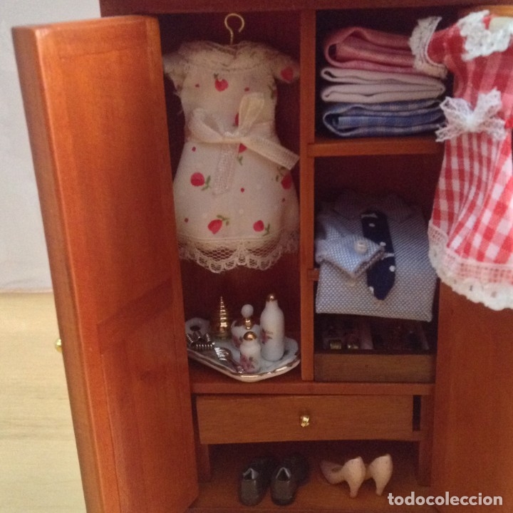 Casas de mu&ntilde;ecas: Armario con ropa.Reutter.NUEVO - Foto 5