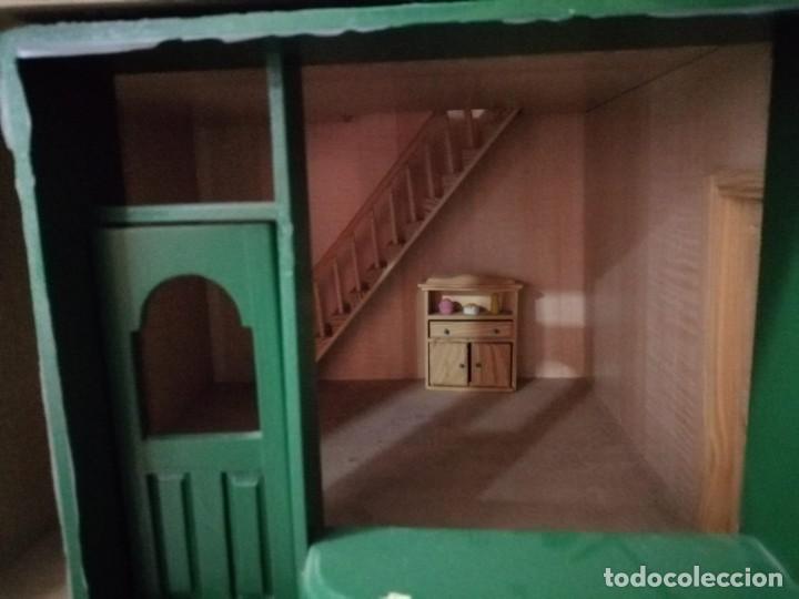 Casas de mu&ntilde;ecas: VISTOSA CASA DE MU&Ntilde;ECAS DE MADERA. - Foto 8