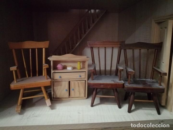 Casas de mu&ntilde;ecas: VISTOSA CASA DE MU&Ntilde;ECAS DE MADERA. - Foto 11