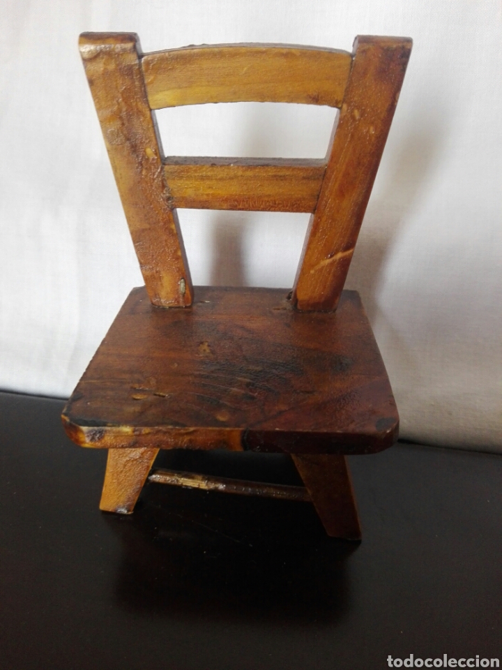 Casas de mu&ntilde;ecas: Silla sillita para mu&ntilde;eca en madera - Foto 2